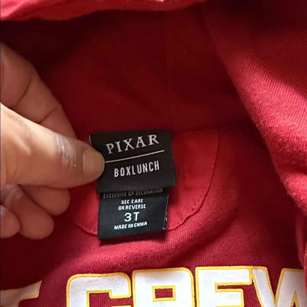 Boxlunch-Pixar’s Cars Red Hooded Jacket with Patches - Picture 4 of 5